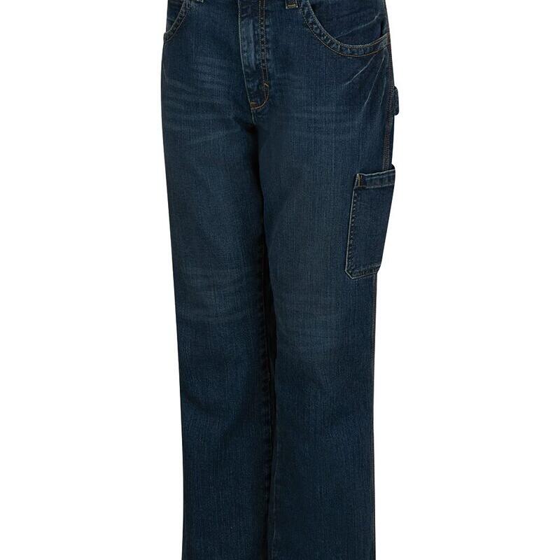 Men's Extended Sizes Stretch Denim Dungaree Jeans Thumbnail