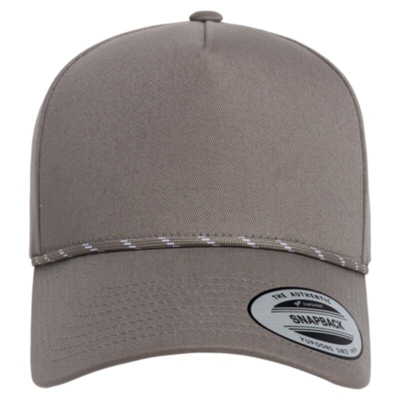 Retro Cotton Blend Five-Panel Rope Cap Thumbnail