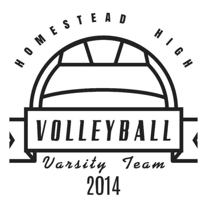 Volleyball Template DNT001 BW Thumbnail