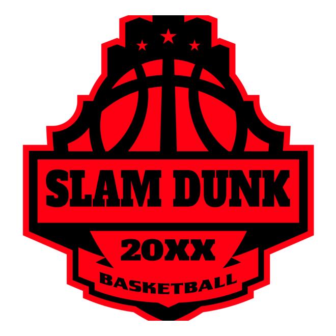 SLAM DUNK Basketball Logo Template Thumbnail
