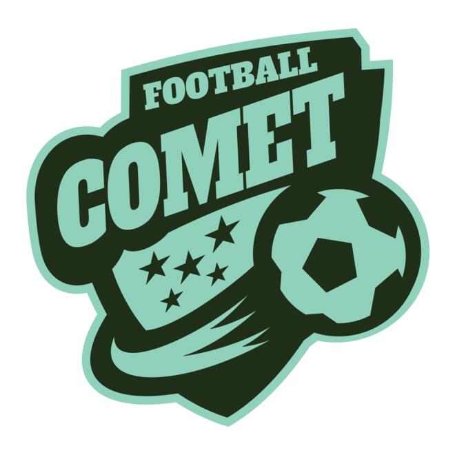 Comet Football logo template Thumbnail
