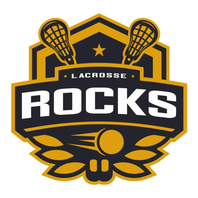 Rocks Lacrosse Logo Template Thumbnail