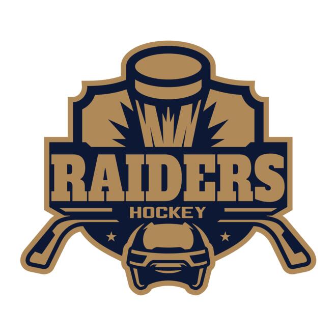 Raiders Hockey logo template Thumbnail