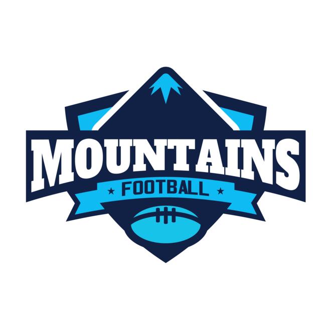 Mountains Football logo template Thumbnail