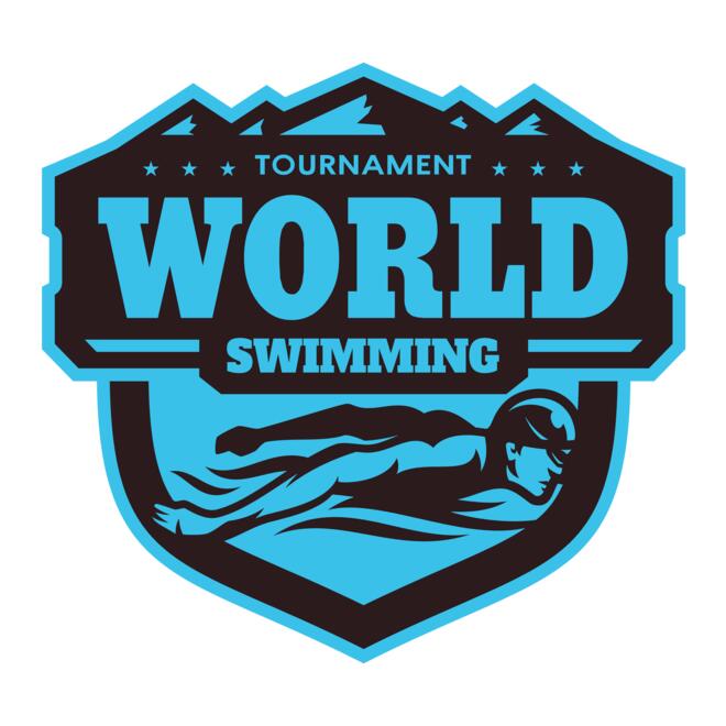 World Tournament Swimming logo template Thumbnail