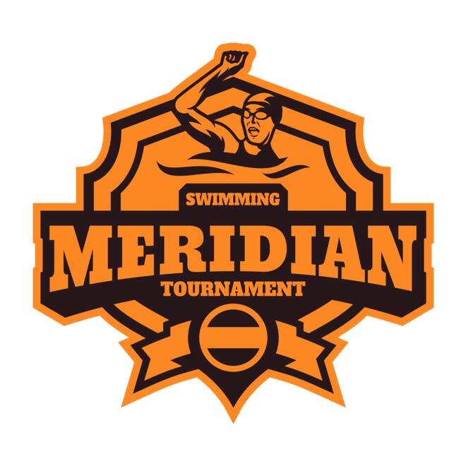 Meridian Tournament Swimming logo template Thumbnail