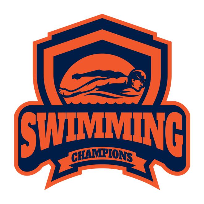 Swimming Champions logo template Thumbnail