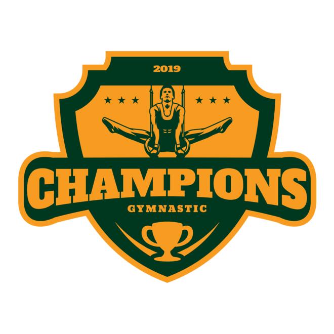 Champions Gymnastic logo template Thumbnail