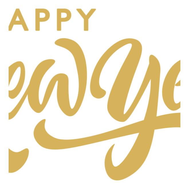 Happy New Year Gold Thumbnail