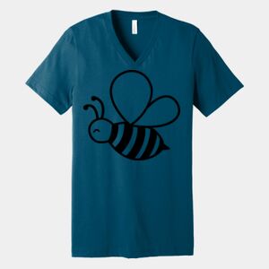 Unisex Jersey Short Sleeve V Neck Tee Thumbnail