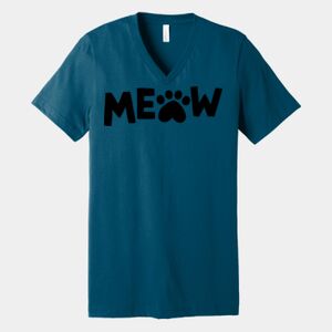 Unisex Jersey Short Sleeve V Neck Tee Thumbnail